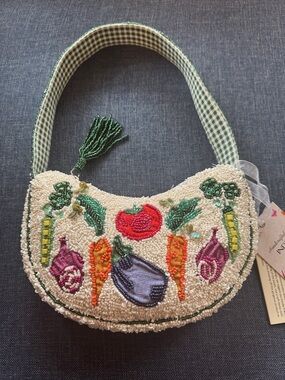 Viral Marshalls Beaded Vegetable Shoulder Bag